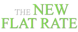 The New Flat Rate White Logo